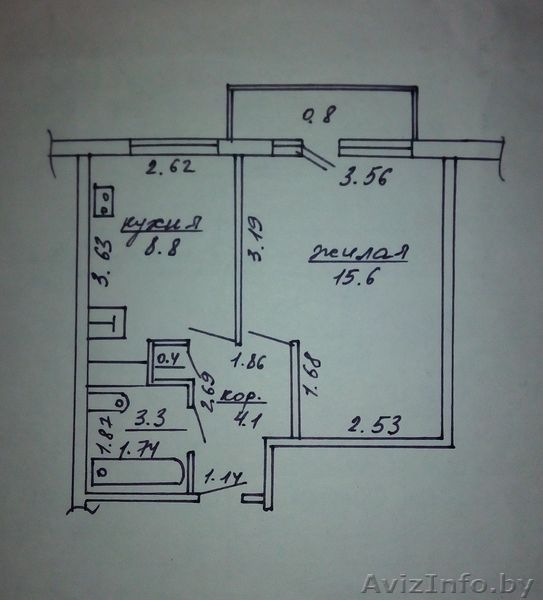 Продам однокомнатную квартиру (32,2 м2) в а/г. Долгое, Солигорский р-н - Изображение #1, Объявление #1235225