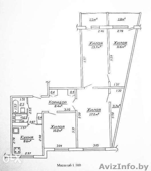 Продается 4-комнатная квартира в Солигорске (центр!!!) - Изображение #1, Объявление #1289022