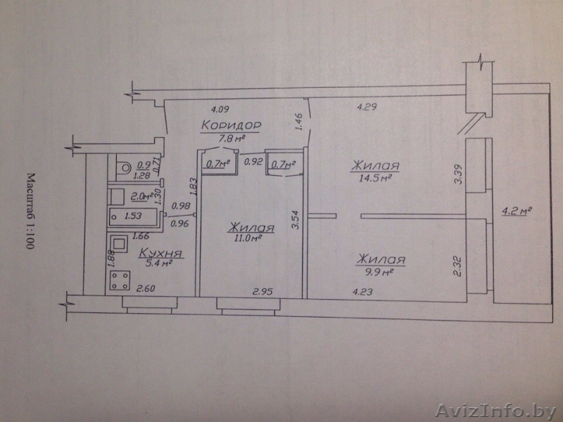 СРОЧНО 3-хкомнатная квартира в центре г. Солигорск - Изображение #1, Объявление #1514140