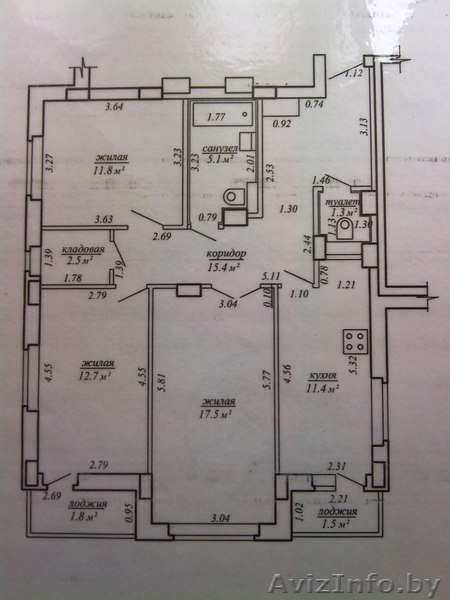 трёх-ком. квартира на ковалева - Изображение #1, Объявление #1555944