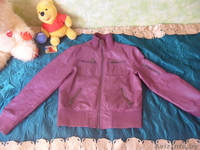 кожаная куртка бордового цвета - Изображение #2, Объявление #586257