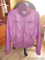 кожаная куртка бордового цвета - Изображение #1, Объявление #586257