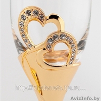 Свадебные бокалы в Солигорске. Бокалы усеянные стразами Swarovski - Изображение #6, Объявление #888710