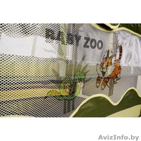 Двухуровневый манеж кровать в оранжевом цвете bebi zoo немного бу в отличном сос - Изображение #4, Объявление #1493149