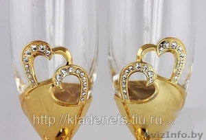 Свадебные бокалы в Солигорске. Бокалы усеянные стразами Swarovski - Изображение #5, Объявление #888710