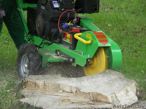 Дробление пней,   удаление пней на участе.