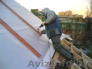 Установка стропильной системы.