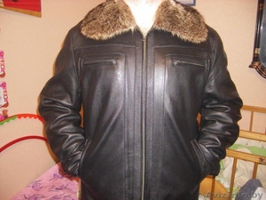 Куртка кожаная зимняя натуральный мех, размер 58 - Изображение #1, Объявление #1347345