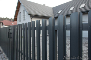 Забор (профнастил). Штакетник металлический. Ворота.