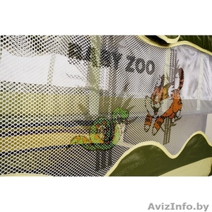 Двухуровневый манеж кровать в оранжевом цвете bebi zoo немного бу в отличном сос - Изображение #4, Объявление #1493149