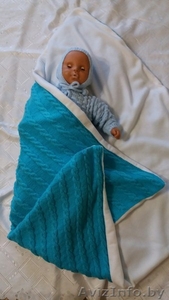 Вязаный детский плед-конверт и костюмчик для новорожденного - Изображение #5, Объявление #1577607