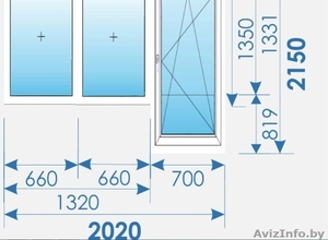 БалконныЙ блок Пвх распродажа профиль Salamander-17