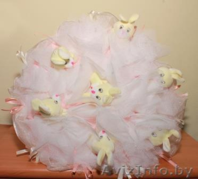 Букеты из мягких игрушек к выписке из Роддома и любому празднику в Солигорске. - Изображение #3, Объявление #1170865