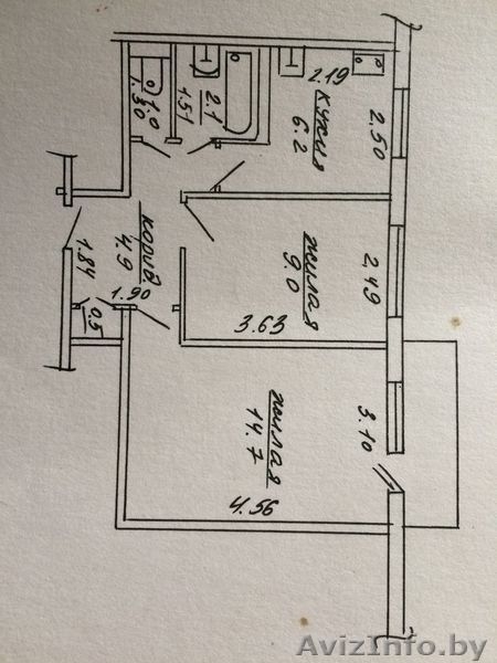 Продам 2-х комнатную квартиру ул.Заслонова 32 - Изображение #3, Объявление #1365520