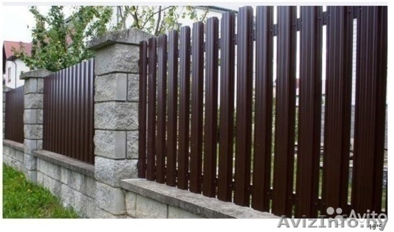 Заборы из металлопрофиля, МП20. Блок Бессер, Брик. Ворота. - Изображение #3, Объявление #1438808