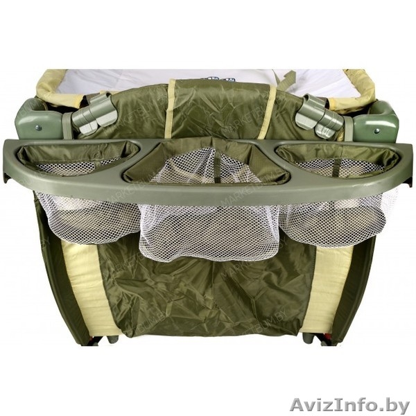 Двухуровневый манеж кровать в оранжевом цвете bebi zoo немного бу в отличном сос - Изображение #5, Объявление #1493149