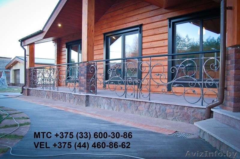 ковка, ворота, ограда, лестница, козырек, решетка, перила, навес, - Изображение #10, Объявление #1422845