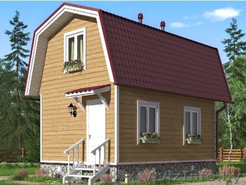 Дом сруб из бруса Бум 4х6 установка в Солигорском районе - Изображение #2, Объявление #1625850