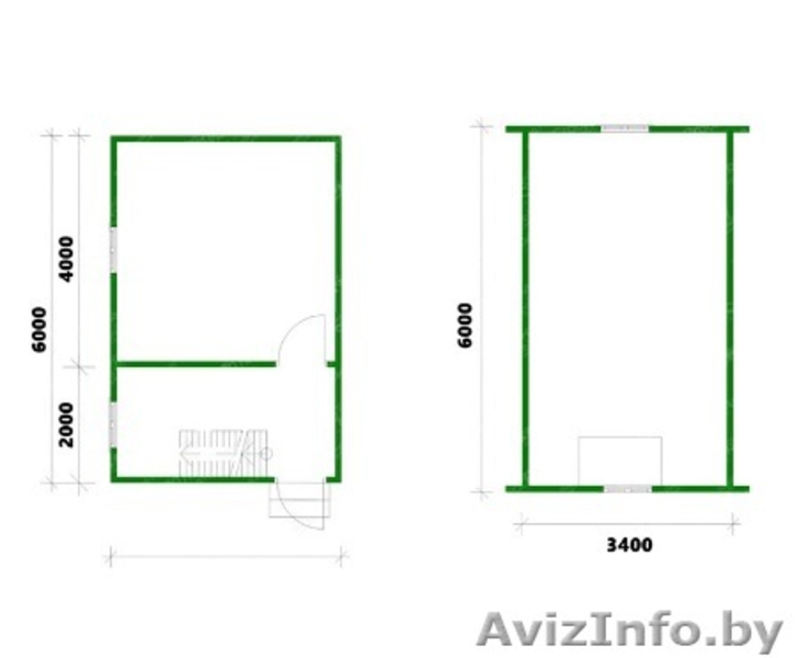 Дом сруб из бруса Бум 4х6 установка в Солигорском районе - Изображение #3, Объявление #1625850